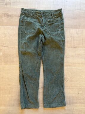 Free People Corduroy Green Pants